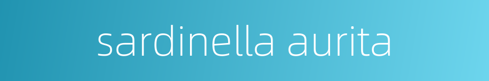 sardinella aurita的同义词