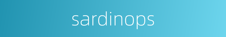 sardinops的同义词