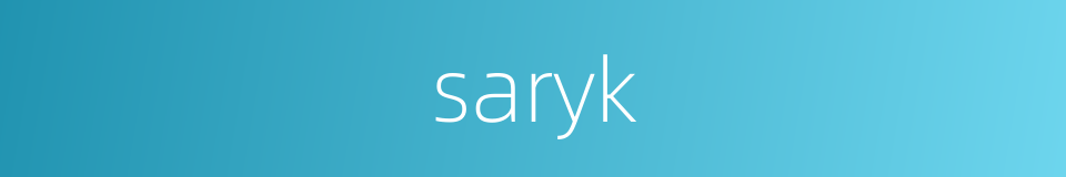 saryk的同义词