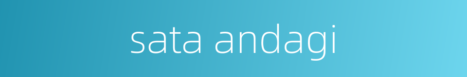sata andagi的同义词