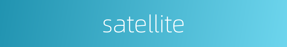 satellite的意思