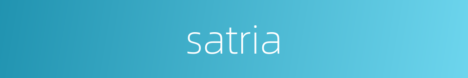 satria的同义词