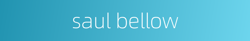 saul bellow的同义词