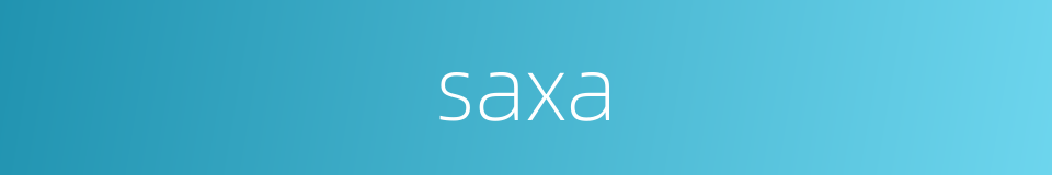 saxa的同义词