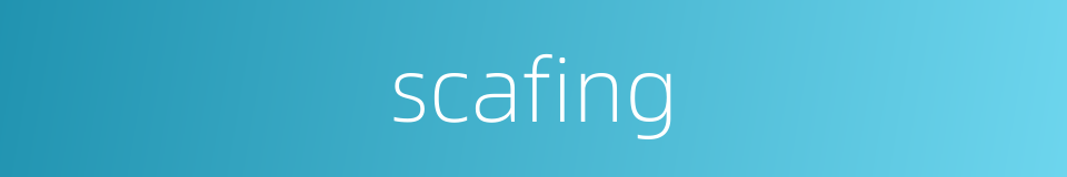 scafing的同义词
