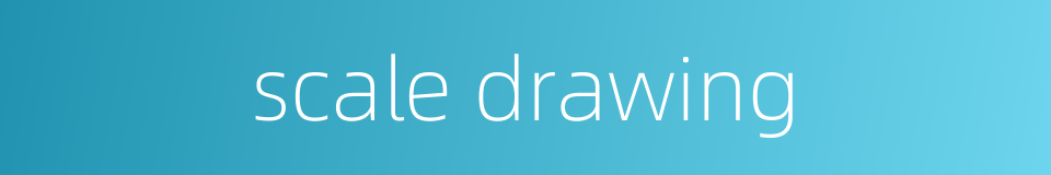 scale drawing的同义词