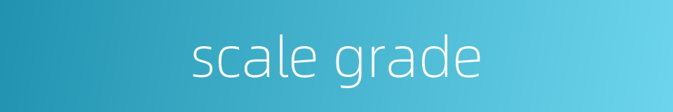 scale grade的同义词