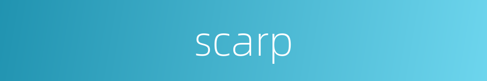 scarp的同义词