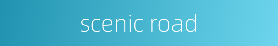 scenic road的同义词