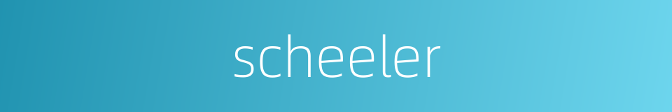 scheeler的同义词