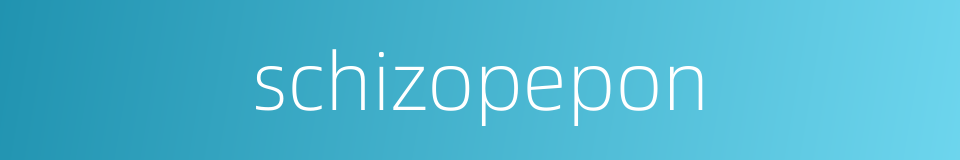 schizopepon的同义词