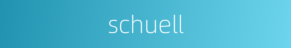 schuell的同义词