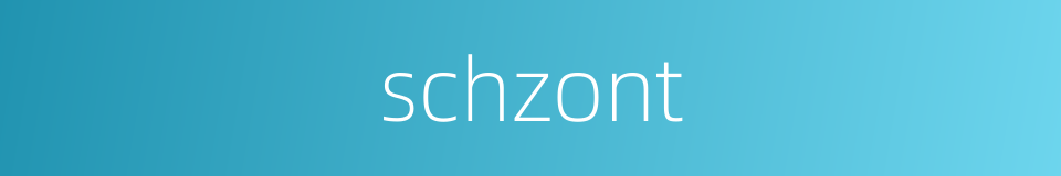 schzont的同义词
