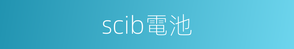 scib電池的同義詞