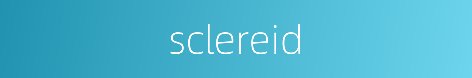 sclereid的同义词