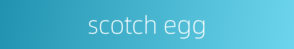 scotch egg的同义词