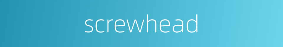 screwhead的同义词