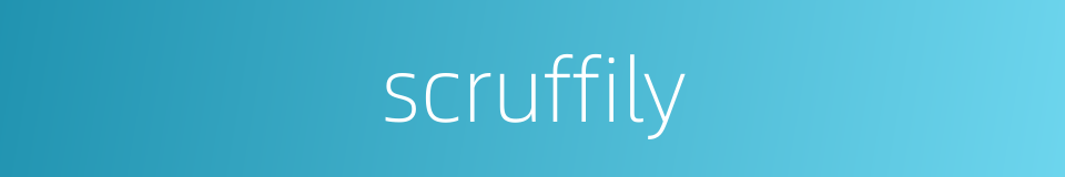 scruffily的同义词