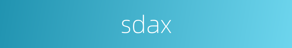 sdax的同义词