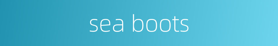 sea boots的同义词