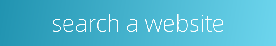 search a website的同义词