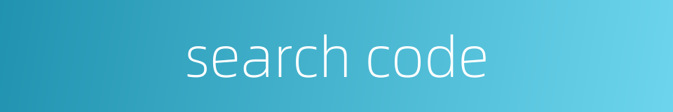 search code的同义词