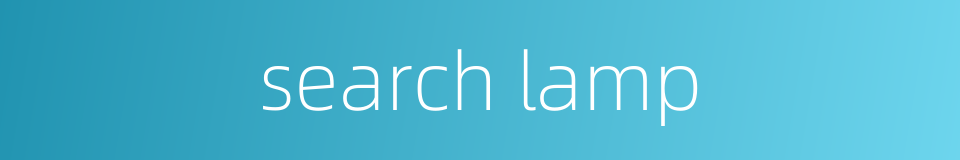 search lamp的同义词