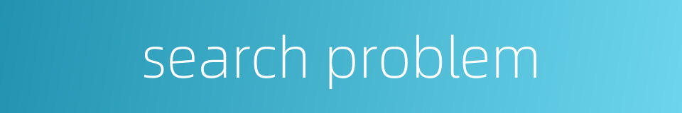 search problem的同义词
