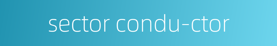 sector condu-ctor的同义词