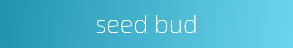 seed bud的同义词