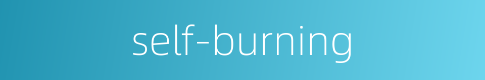 self-burning的同义词