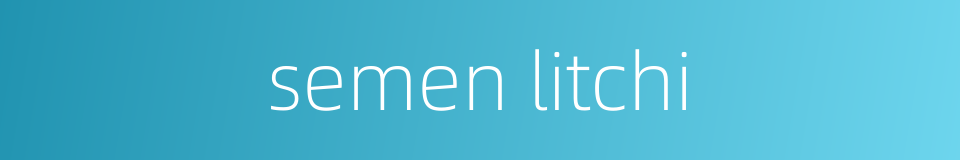 semen litchi的同义词