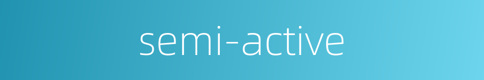 semi-active的同义词