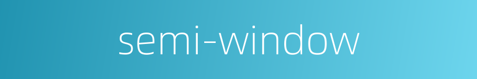 semi-window的同义词