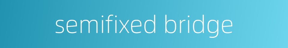 semifixed bridge的同义词