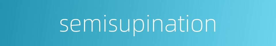 semisupination的同义词