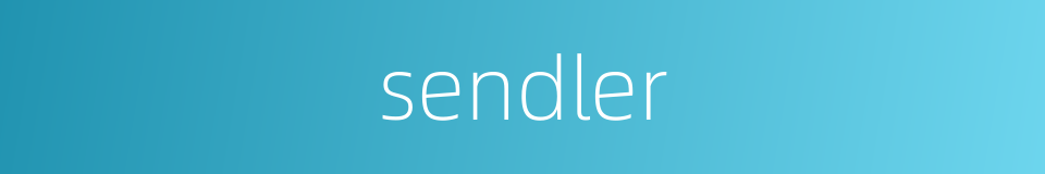 sendler的同义词