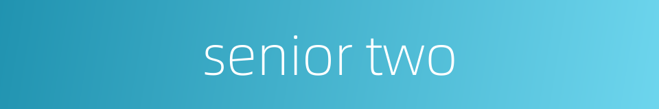 senior two的同义词