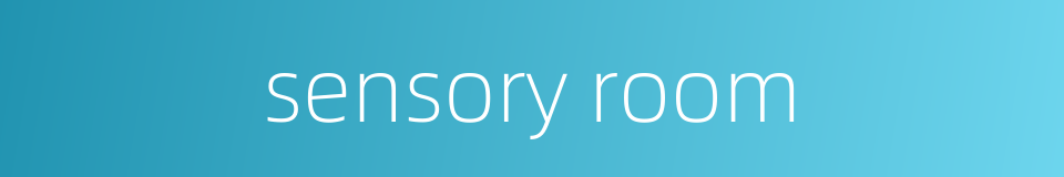 sensory room的同义词