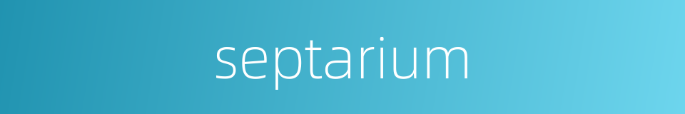 septarium的同义词