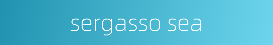sergasso sea的同义词