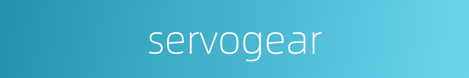 servogear的同义词
