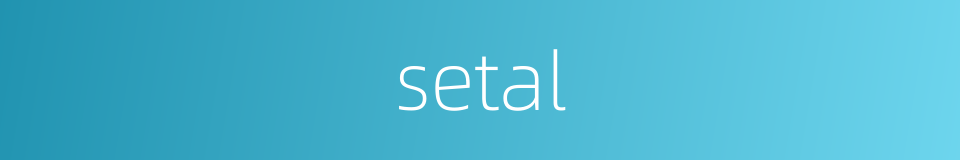 setal的同义词
