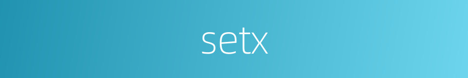 setx的同义词