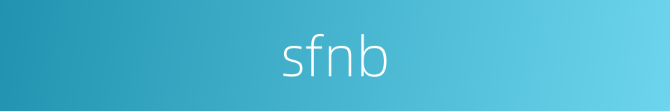 sfnb的同义词