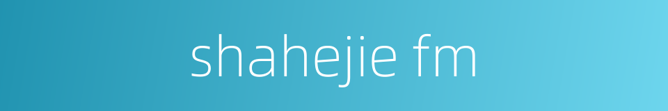 shahejie fm的同义词