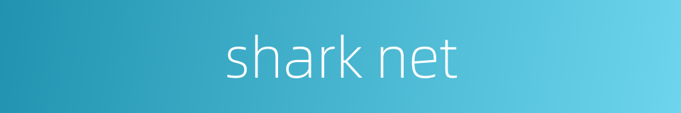 shark net的同义词