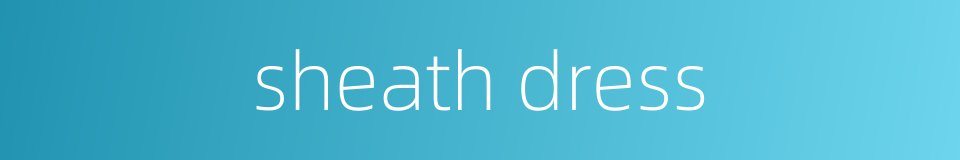 sheath dress的同义词