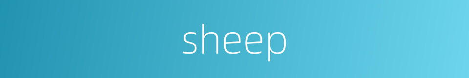 sheep的同义词