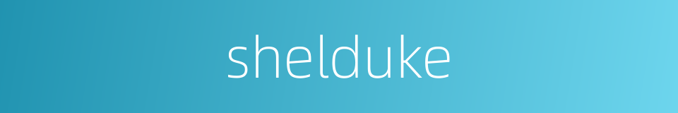 shelduke的同义词